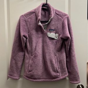 Purple Patagonia Re-tool Snap T fleece pullover